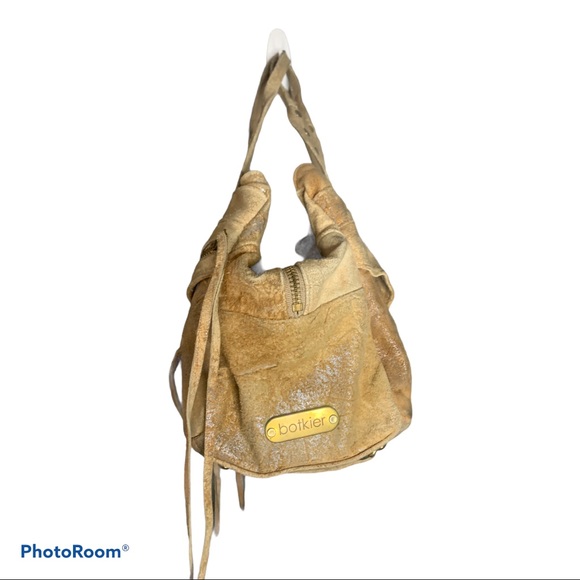 Botkier distressed leather tan trigger bag. - Picture 4 of 6